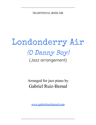 Book cover for LONDONDERRY AIR -O Danny Boy- (jazz piano arrangement)