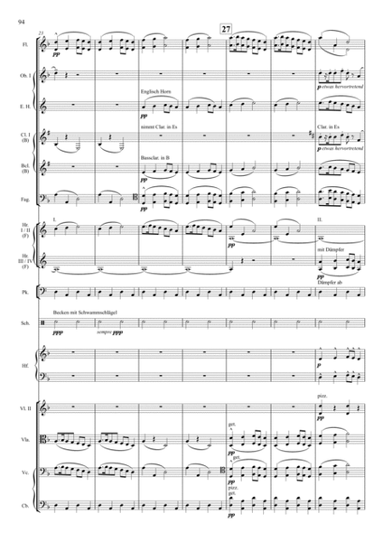 Mahler (arr. Lee): Symphony No. 1 in D Major 3rd movement - Score Only