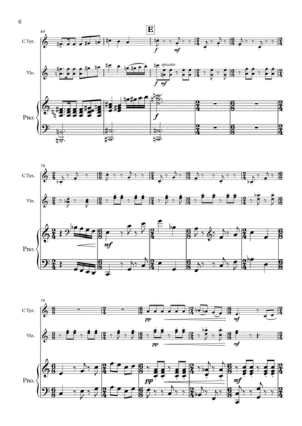 Scherzo - Trumpet, Violin, Piano image number null