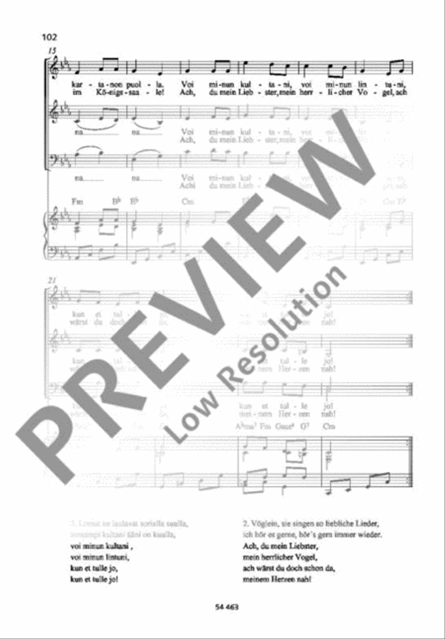 Tuoll’ on mun kultani Tuoll’ on mun kultani A Cappella scores gallery preview page 3