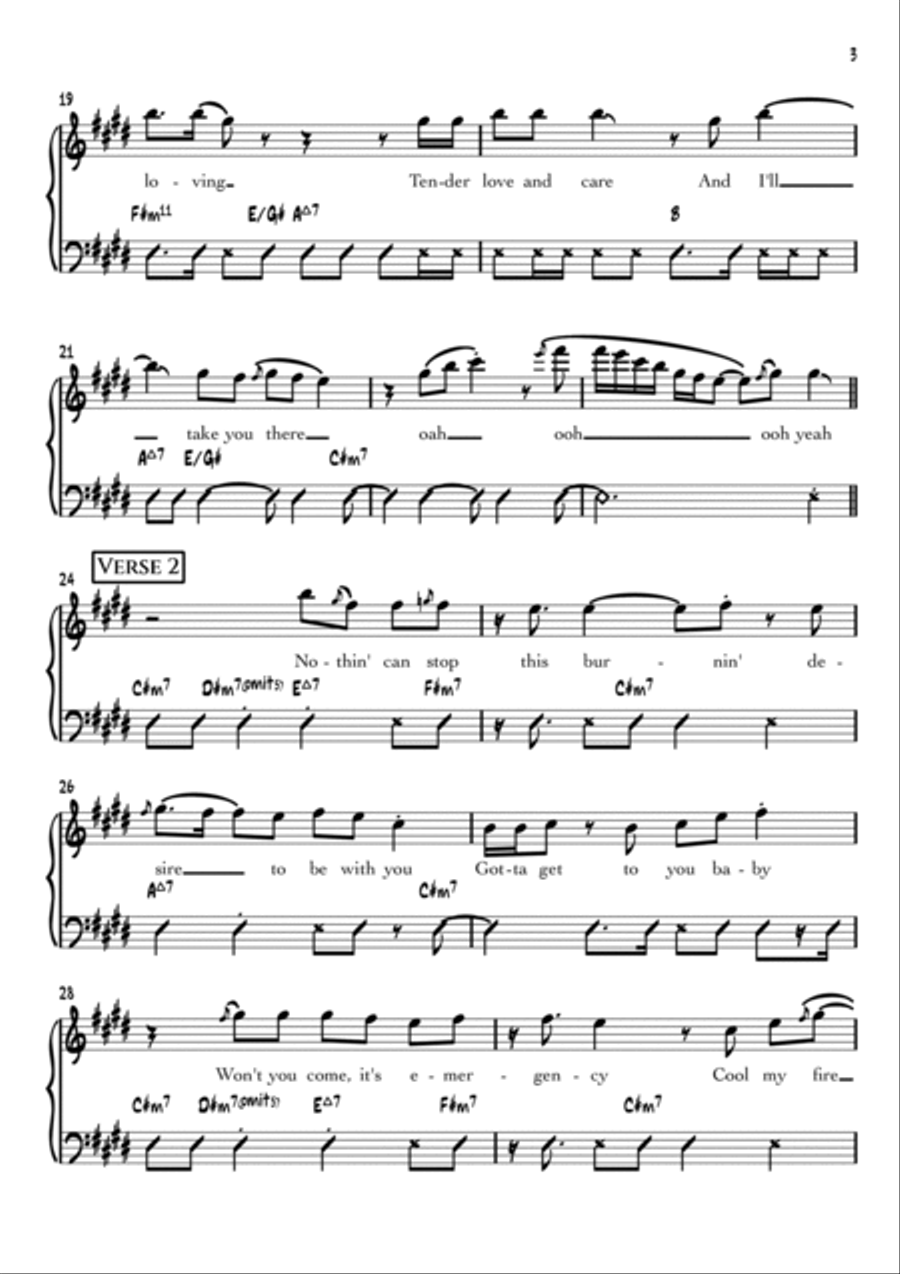 P.y.t. (Pretty Young Thing) Piano, Vocal, Guitar scores gallery preview page 3