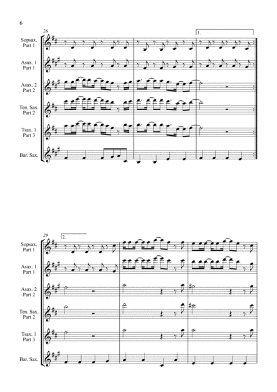 Englishman In New York Woodwind Quartet scores gallery preview page 6