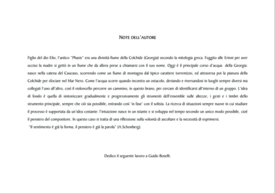 Umberto Pedraglio: FASI (ES 1052) per Violoncello solista ed Ensemble Small Ensemble scores gallery preview page 4