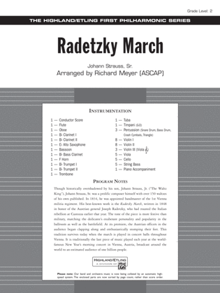 Radetzky March: Score