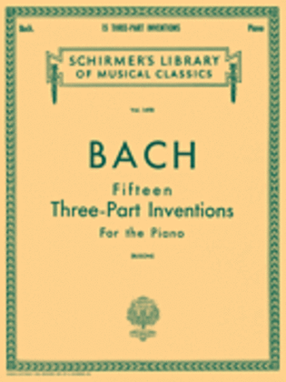 Book cover for 15 Three-Part Inventions