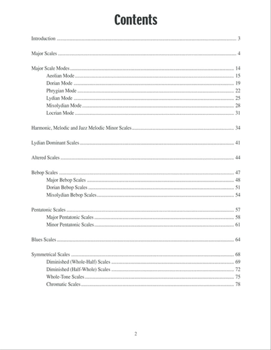 Jazz Scales for Guitar Electric Guitar scores gallery preview page 3