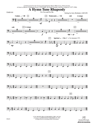 A Hymn Tune Rhapsody: Timpani