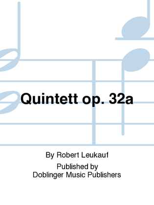 Book cover for Quintett op. 32a