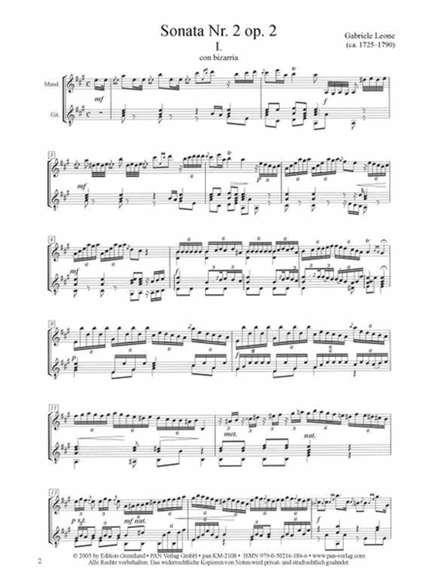 Sonate A-Dur Nr.II