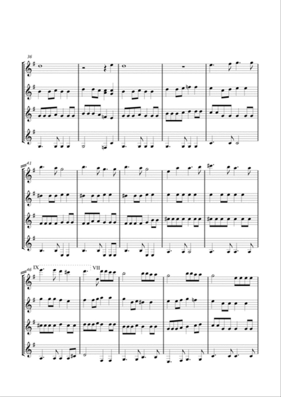 Love Hurts Guitar Ensemble scores gallery preview page 6