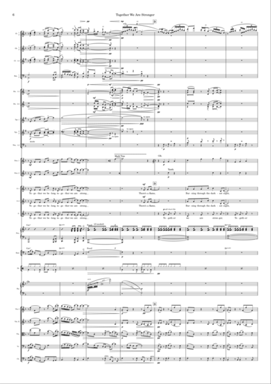 Together We Are Stronger (stronger Together) Full Orchestra scores gallery preview page 6