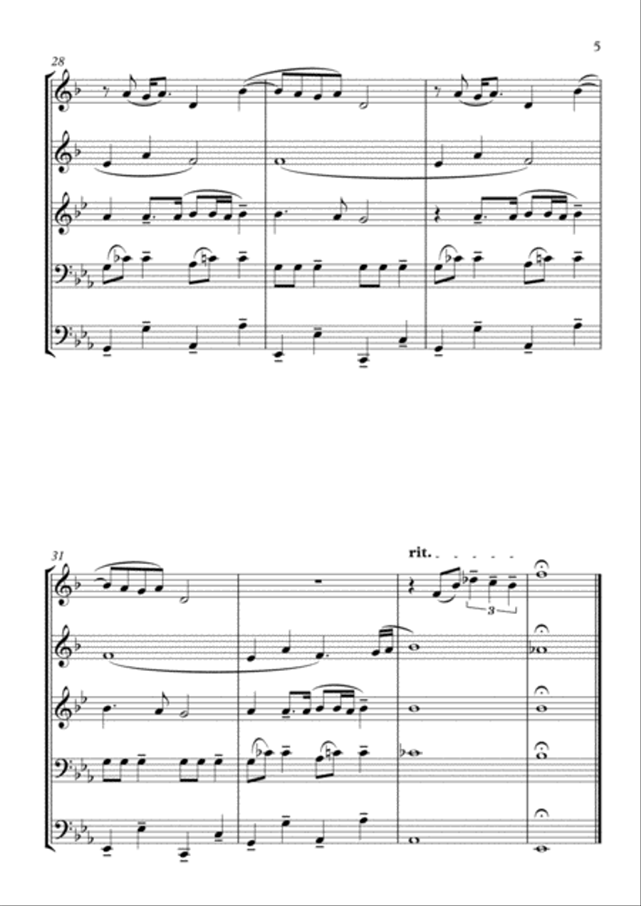 Where Is My Mind? Brass Ensemble scores gallery preview page 5