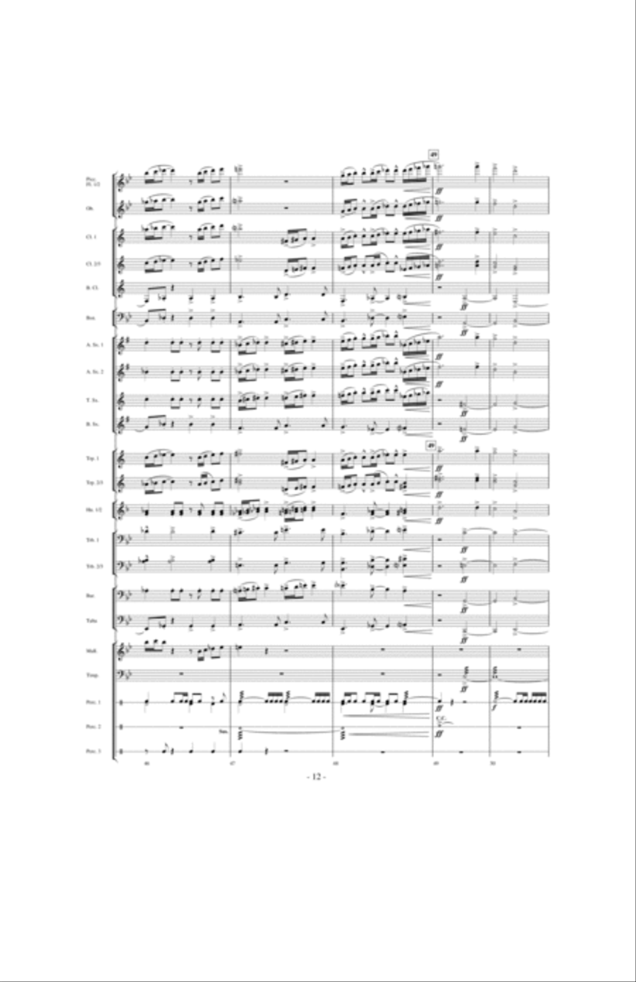 Beyond the Higher Skies Concert Band scores gallery preview page 11