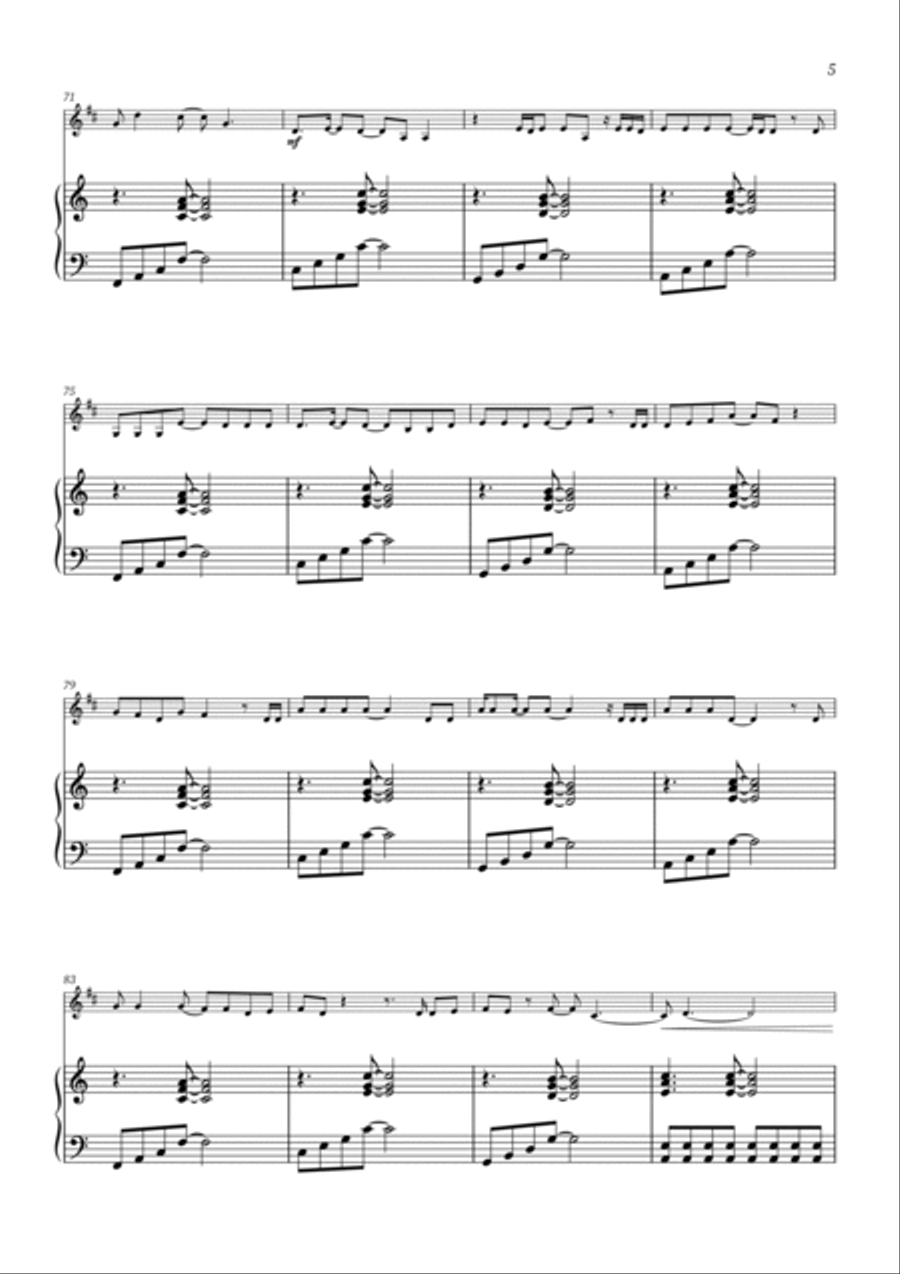All Too Well B-Flat Clarinet scores gallery preview page 5