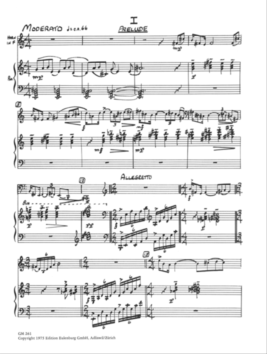 Suite for horn, strings and percussion Piano scores gallery preview page 2