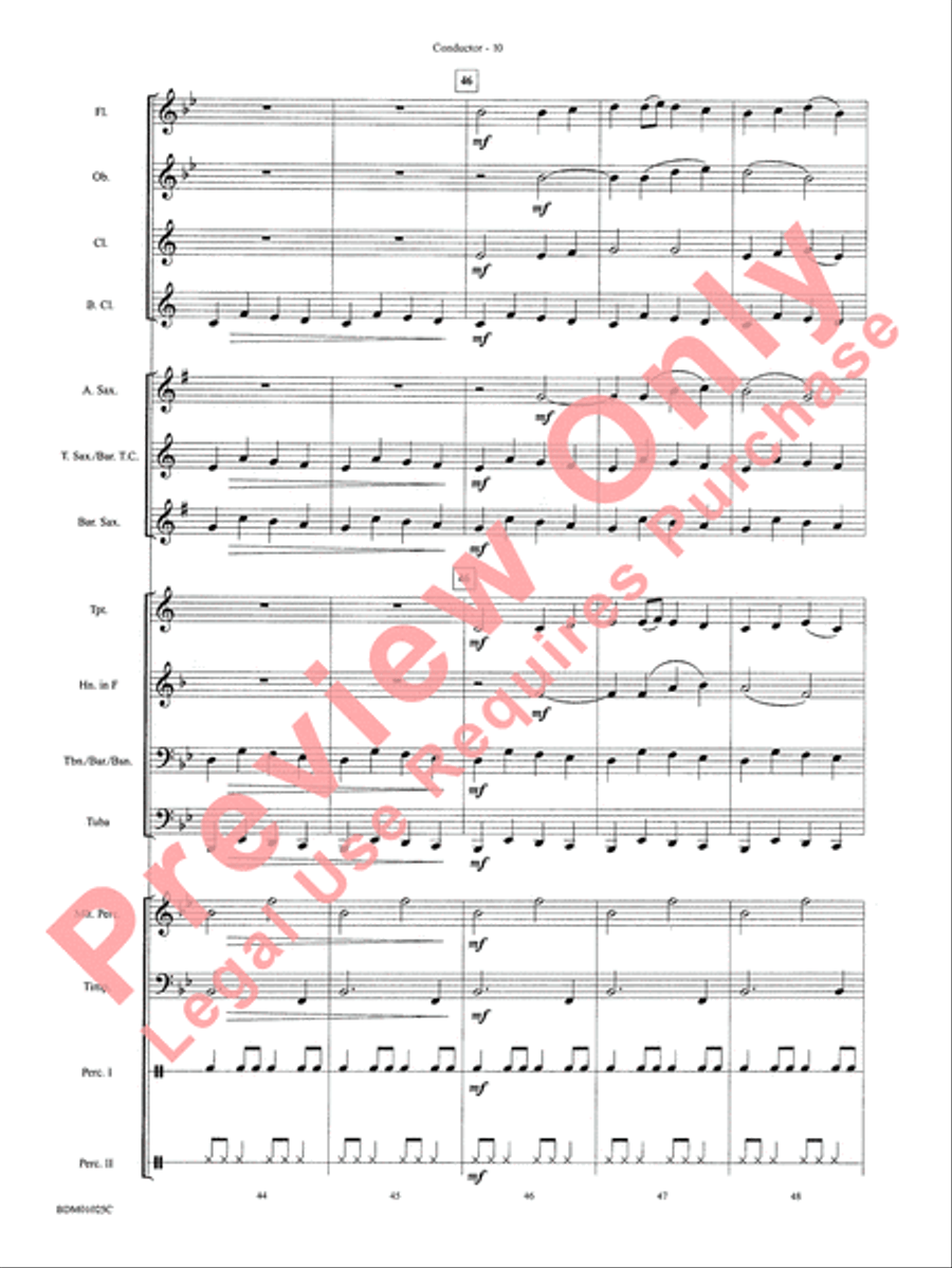Vandivere Fanfare Vandivere Fanfare Concert Band scores gallery preview page 12
