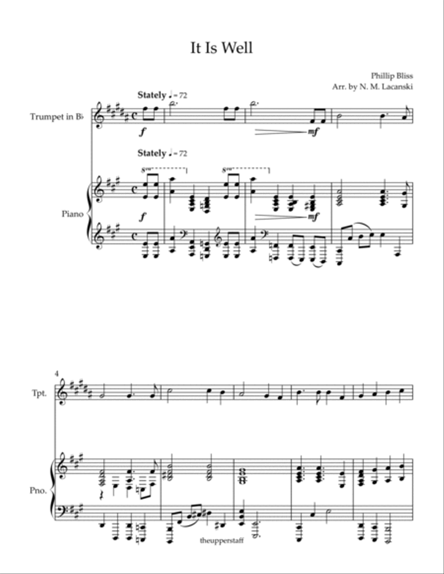 It Is Well B-Flat Trumpet scores gallery preview page 2