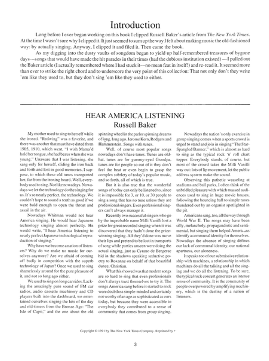 America Sings! Piano, Vocal scores gallery preview page 4