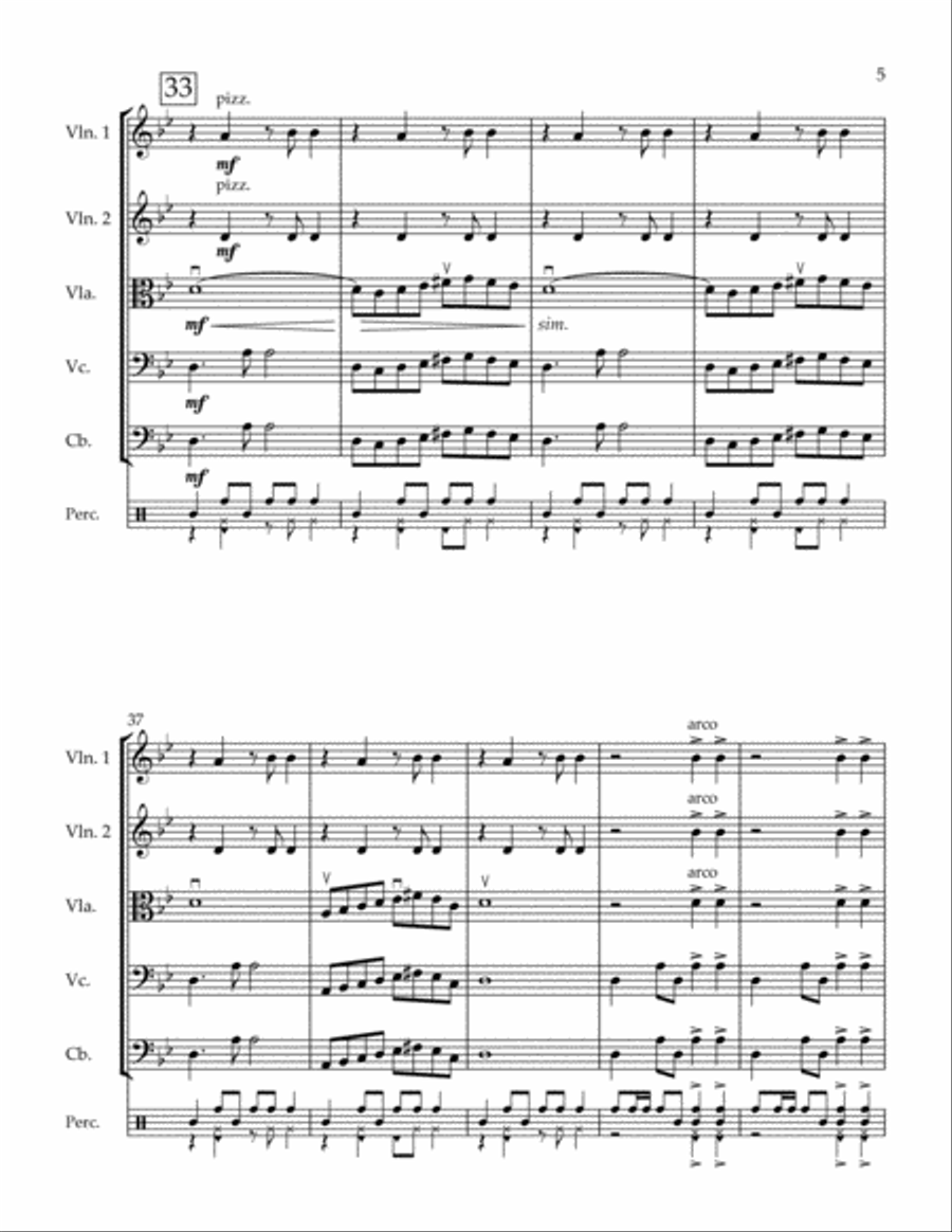 Impressions of the Middle East - John M. Licari (String Orchestra with Percussion) String Orchestra scores gallery preview page 6