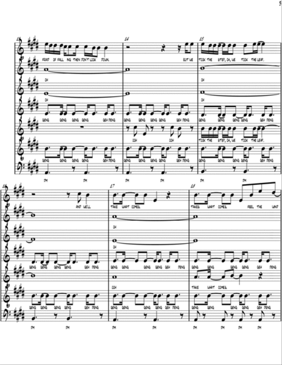 Walking The Wire 4-Part scores gallery preview page 3