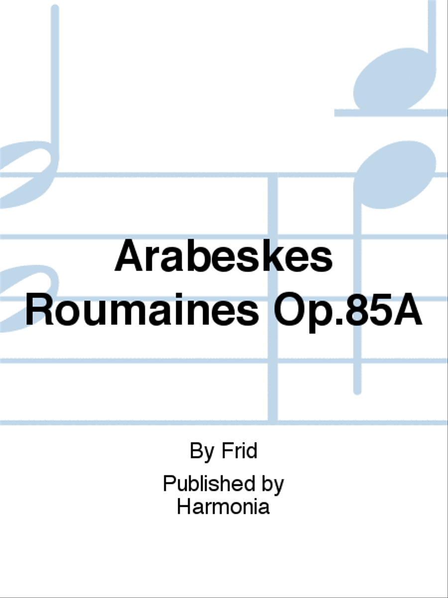 Arabeskes Roumaines Op.85A Recorder scores gallery preview page 1