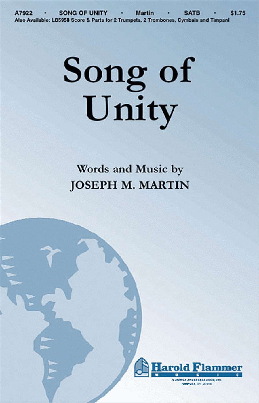 Song of Unity 4-Part scores gallery preview page 1