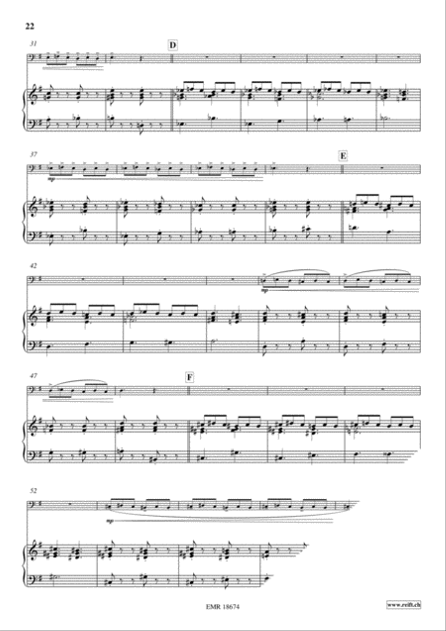 5 Etudes d'Intonation Piano Accompaniment scores gallery preview page 6