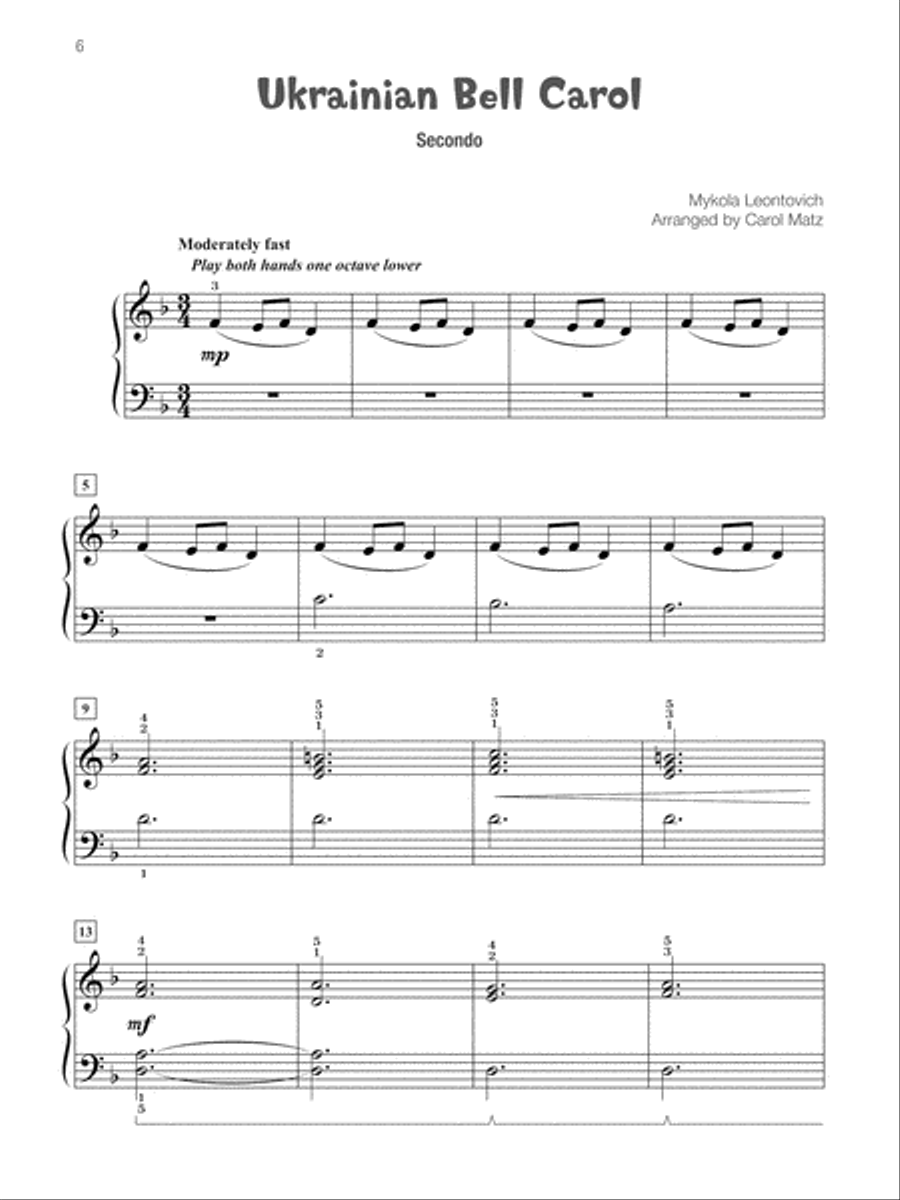 Famous & Fun Christmas Duets, Book 3 Small Ensemble scores gallery preview page 7