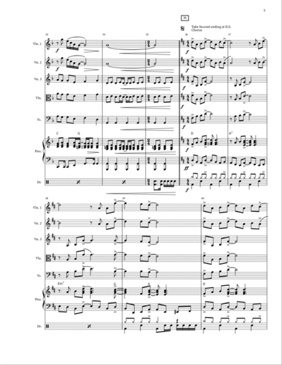 Come On Eileen Come On Eileen Cello scores gallery preview page 5