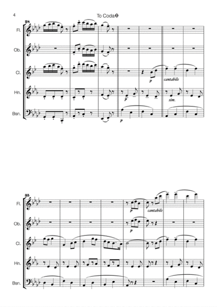 Williams - English Folk Song Suite 1. March (arr. for Wind Quintet) image number null