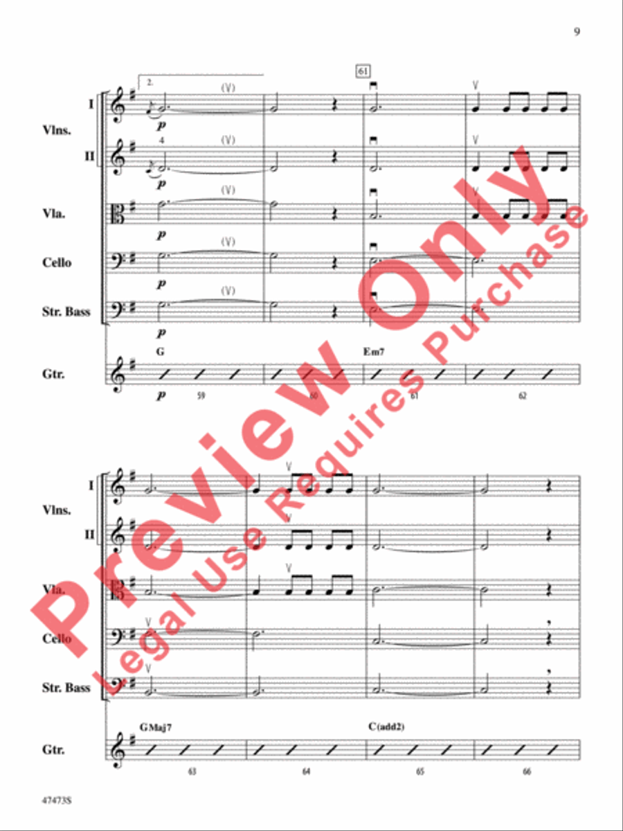 Josephine's Waltz String Orchestra scores gallery preview page 10