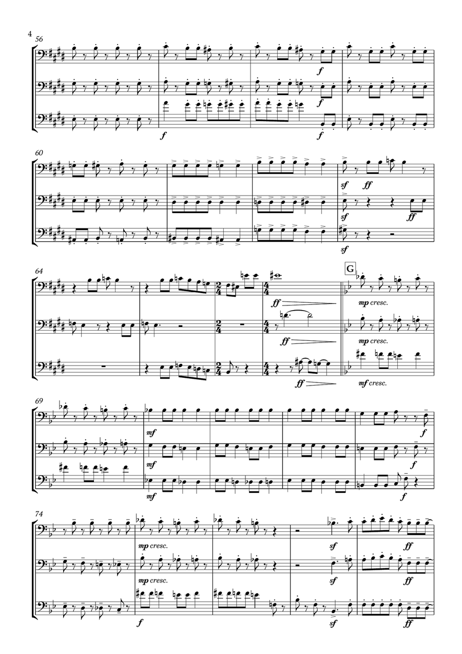 Bohemian Rhapsody Brass Ensemble scores gallery preview page 5