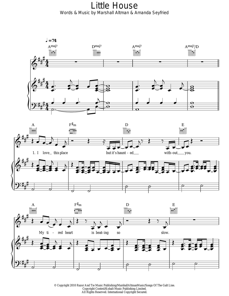 Little House Little House Guitar scores gallery preview page 1