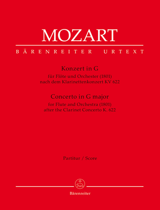 Book cover for Concerto for Flute and Orchestra G major