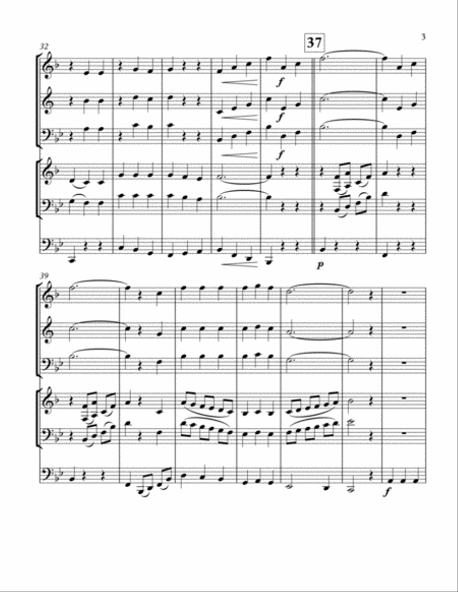 World War I Medley 3 Brass Ensemble scores gallery preview page 4