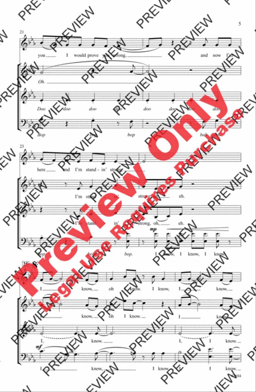 Ain't Got Far to Go 3-Part scores gallery preview page 5