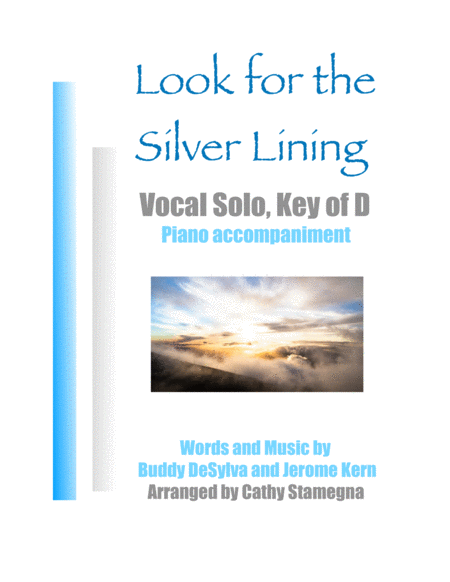 Look for the Silver Lining-Key of D (Vocal Solo, Piano) image number null