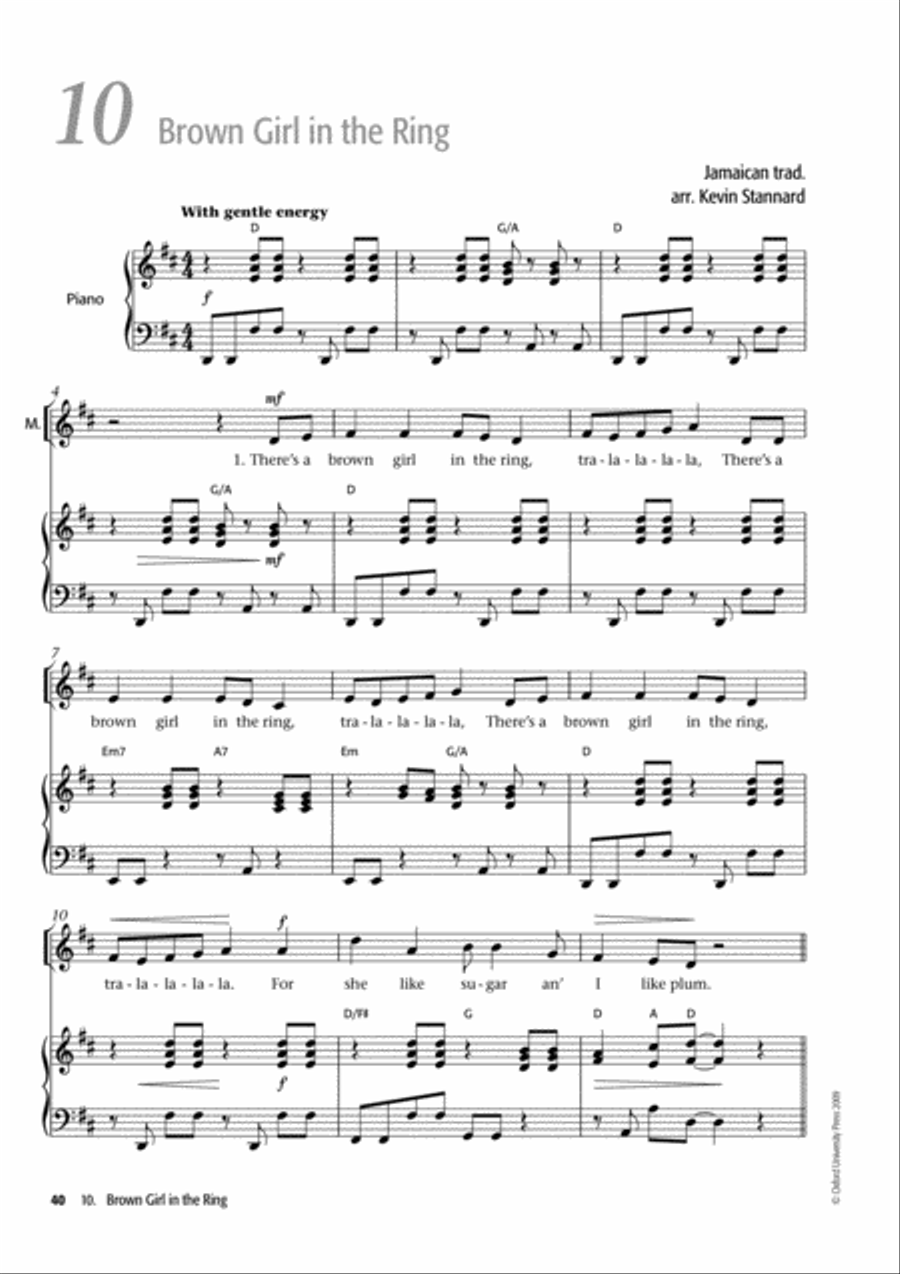 Jamaican Voiceworks 4-Part scores gallery preview page 2