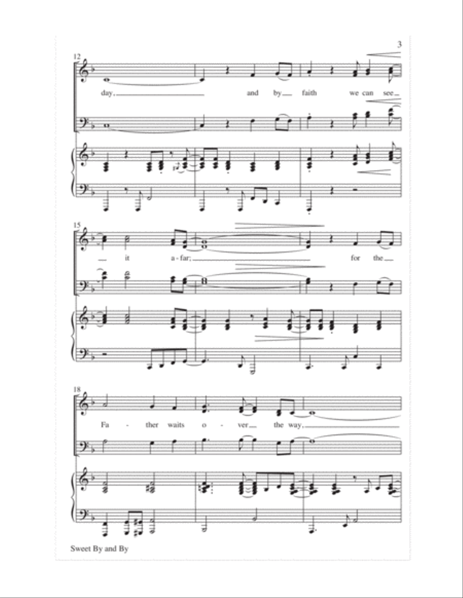 Sweet By and By 4-Part scores gallery preview page 4