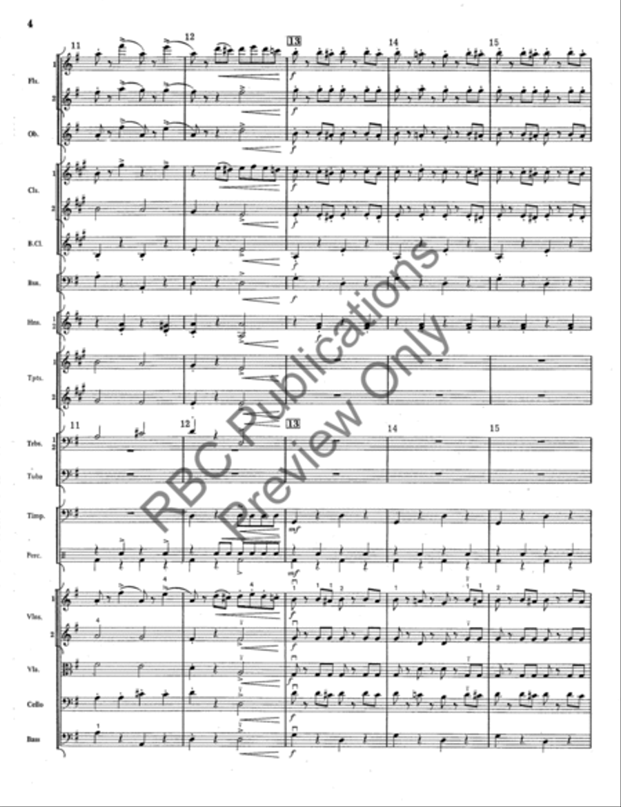 Radetzky March Full Orchestra scores gallery preview page 5