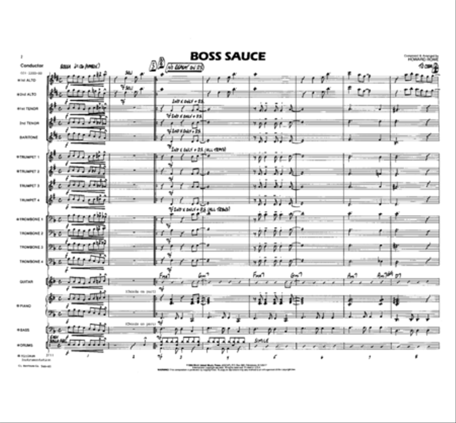 Boss Sauce Boss Sauce Jazz Ensemble scores gallery preview page 2