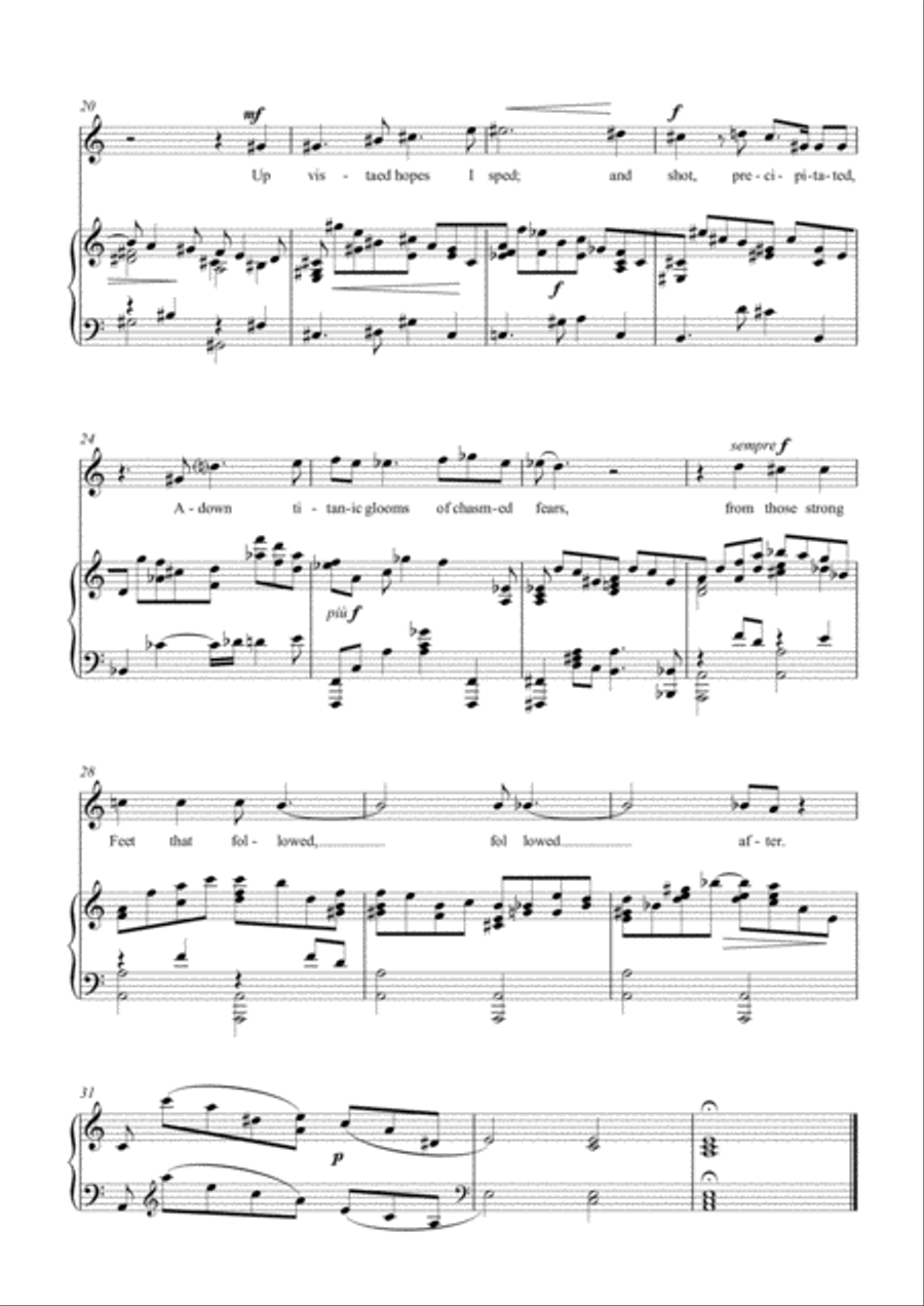 The Hound of Heaven - song cycle for high voice and piano