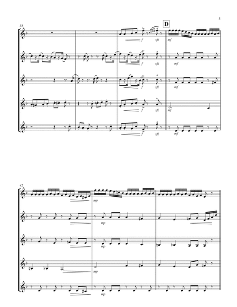 March (from "The Nutcracker Suite") (F) (Violin Quintet)