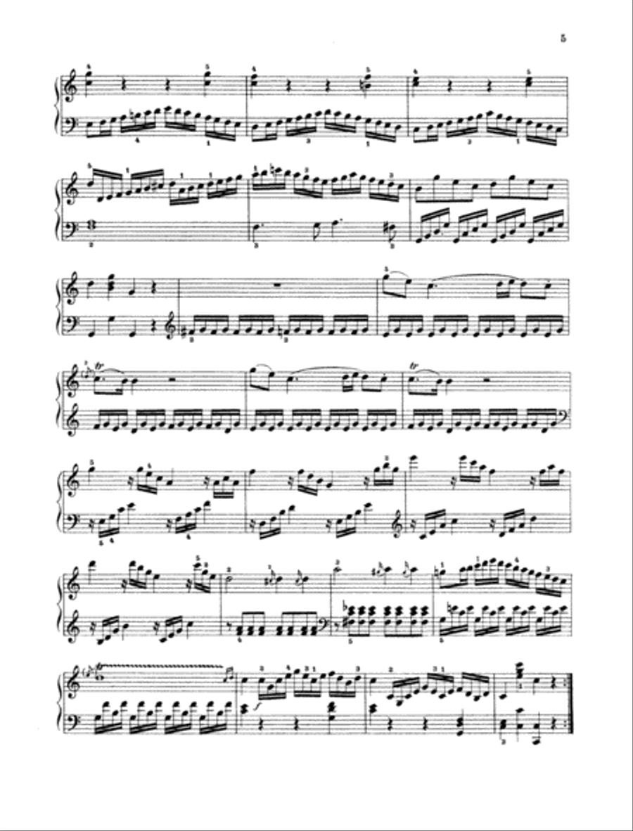 Sonata C major, K. 545 Piano Solo scores gallery preview page 4