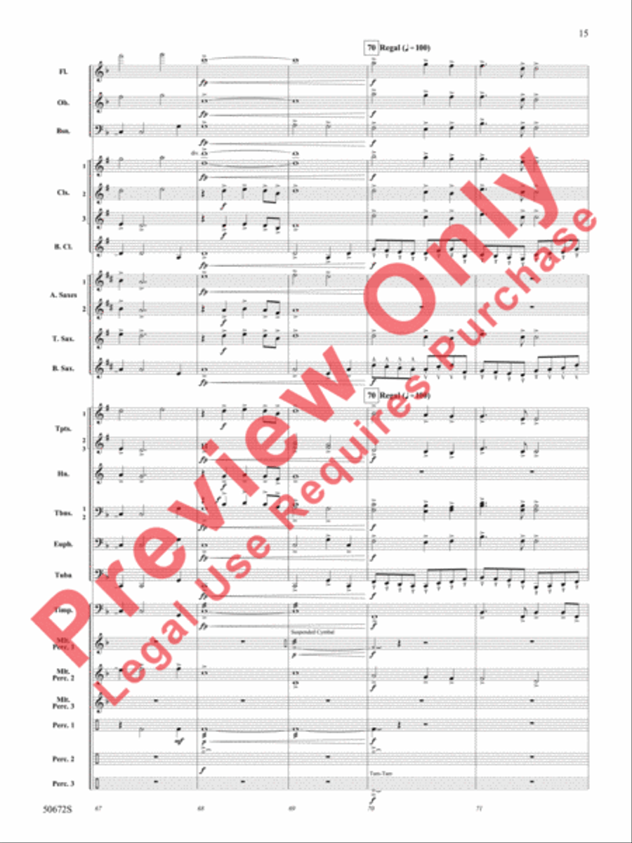 Ascension Concert Band scores gallery preview page 16