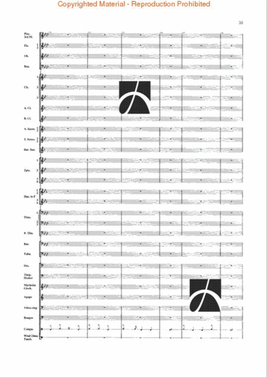 Jungle Fantasy Jungle Fantasy Concert Band scores gallery preview page 30