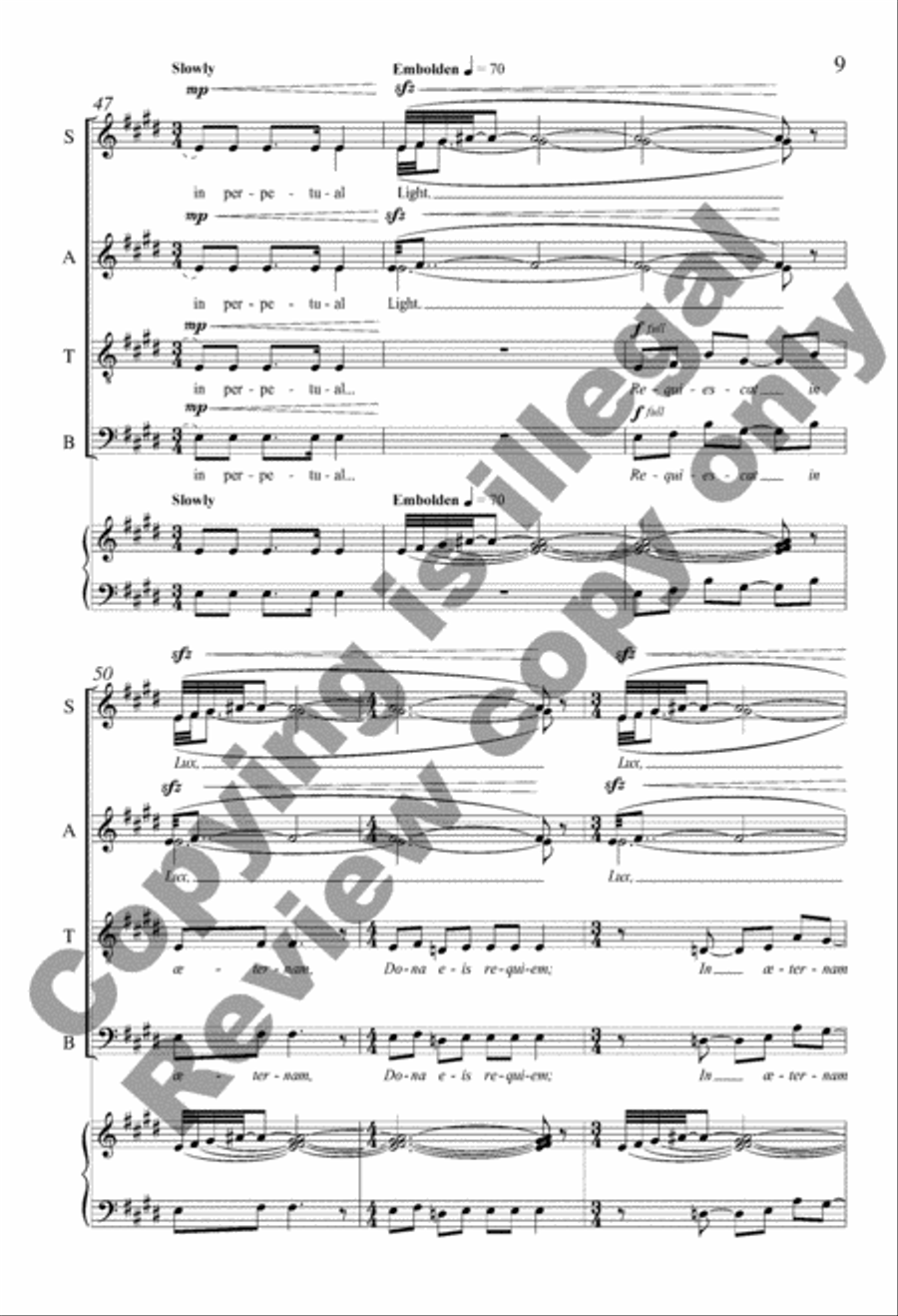 Last Lullaby Divisi scores gallery preview page 9