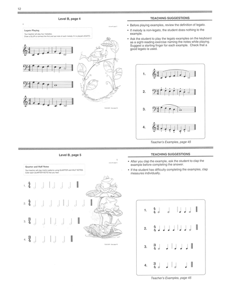 Alfred's Basic Piano Prep Course - Activity & Ear Training Book Teacher's Handbook And Answer Key, Levels A-F