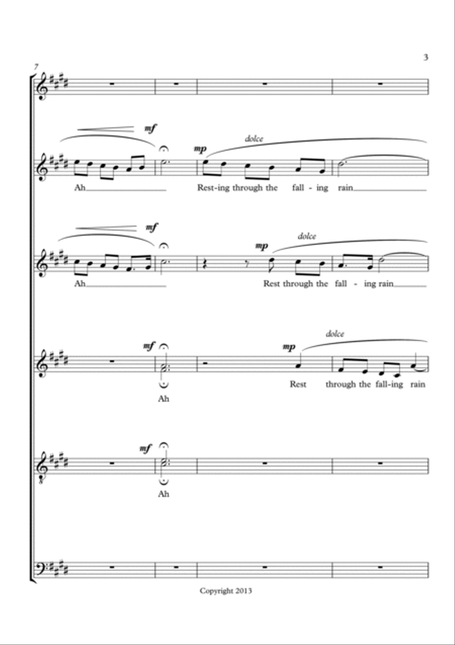 Through the Windowpane Choir scores gallery preview page 3