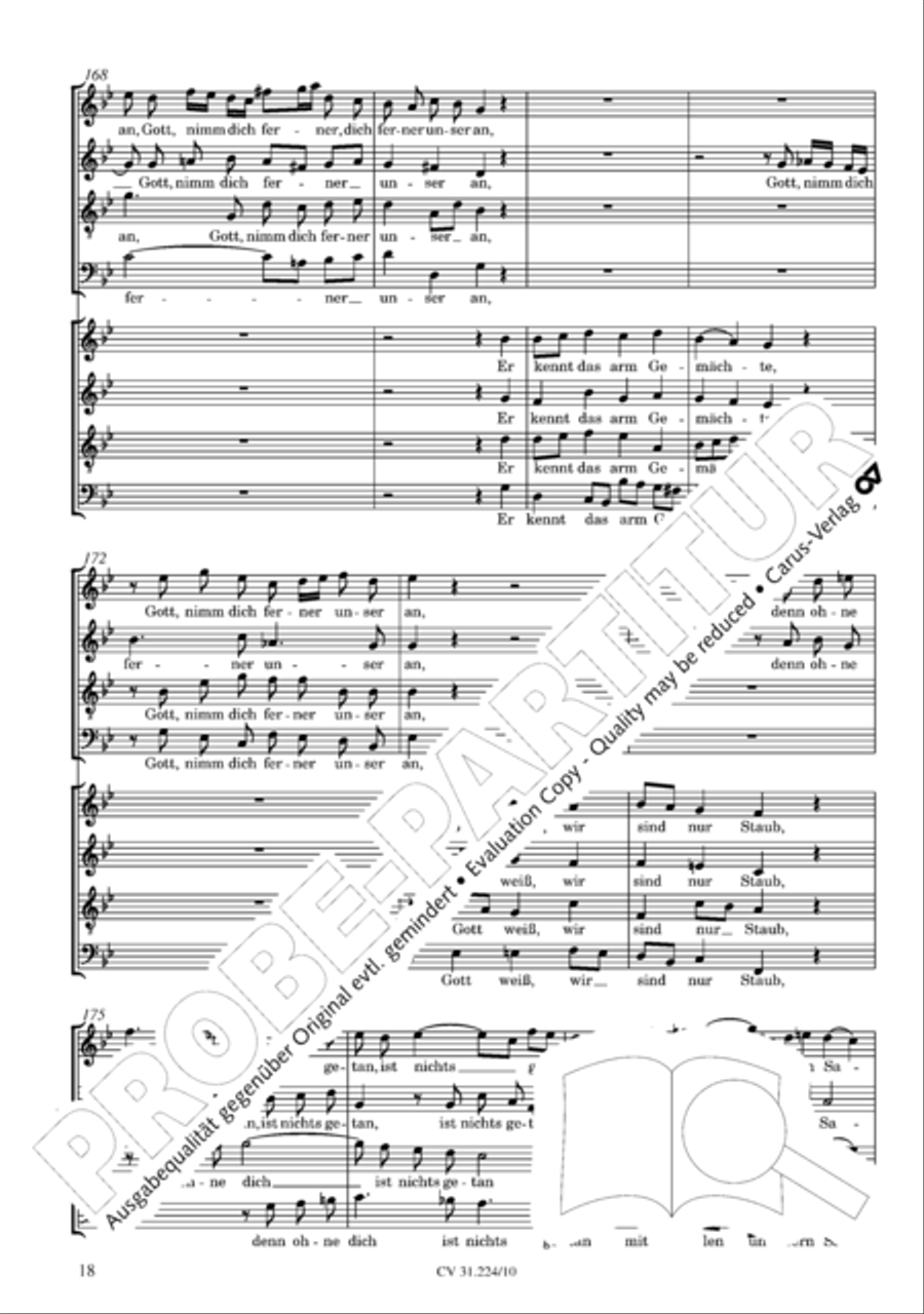 The complete motets (without Bc) Choir scores gallery preview page 25